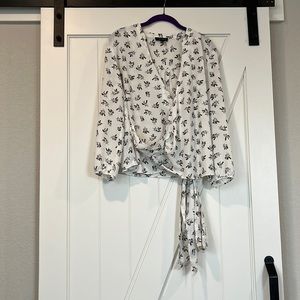 1. State Wrap Blouse